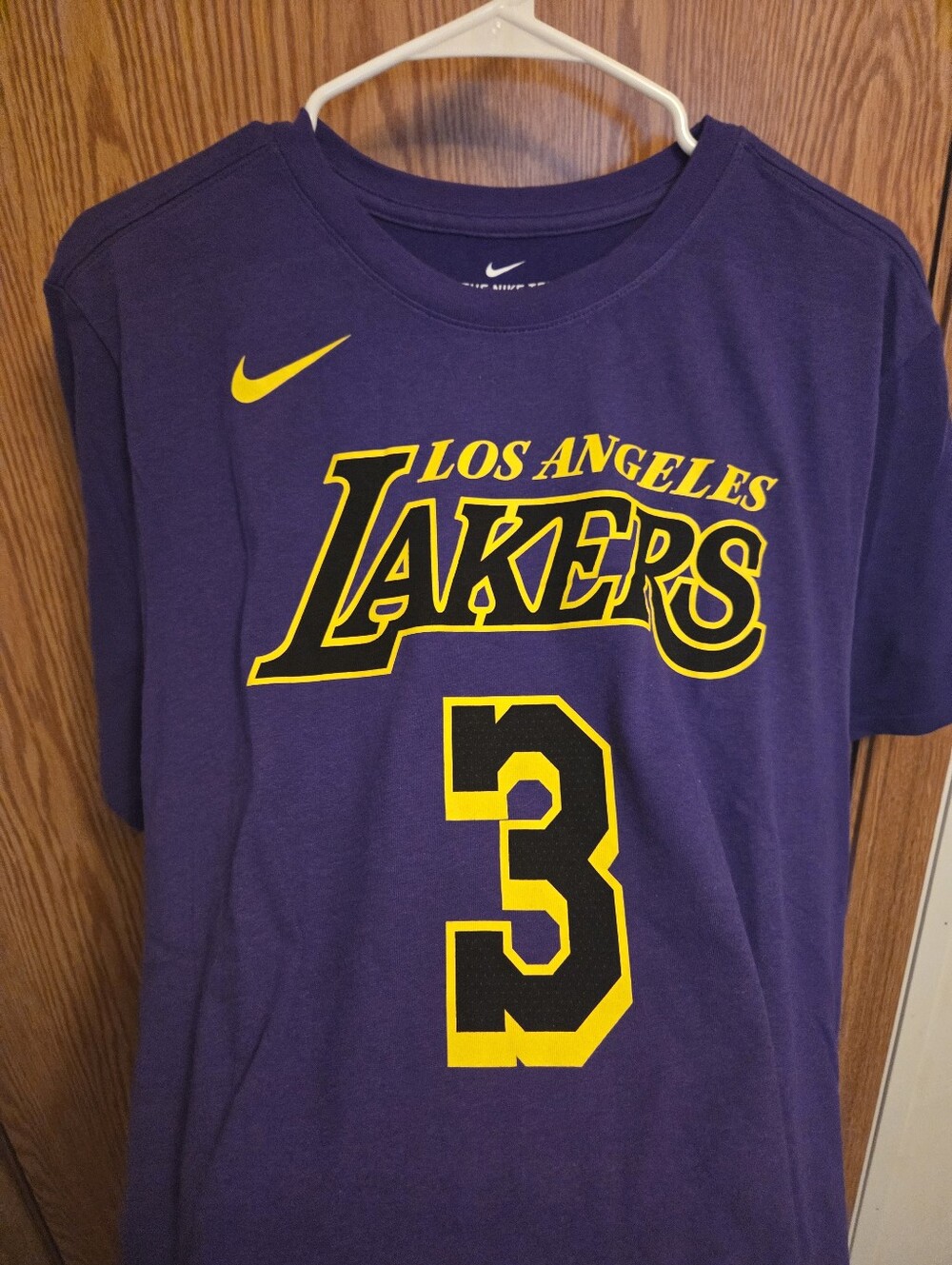 Nike Los Angeles Lakers Anthony Davis Shirt Sz Large Men's NWOT NBA - Picture 2 of 6